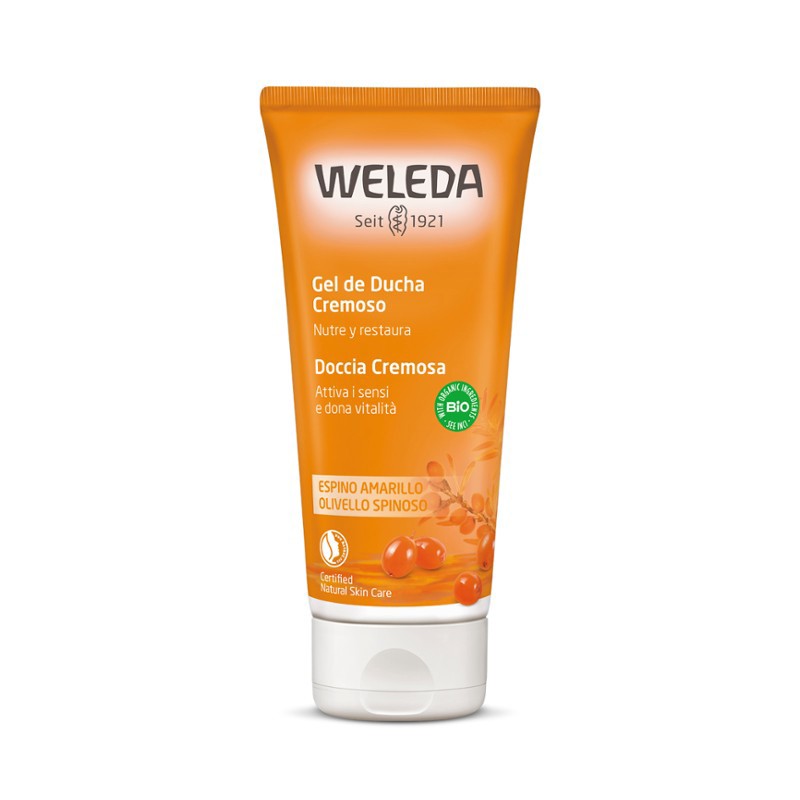 Gel de ducha cremoso espino amarillo 200ml Weleda