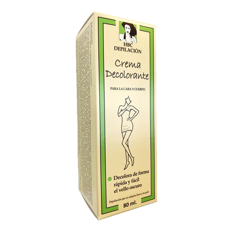 Crema decolorante cara y cuerpo 80ml HBC