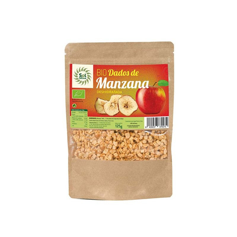 Dados de Manzana bio 125g Sol Natural