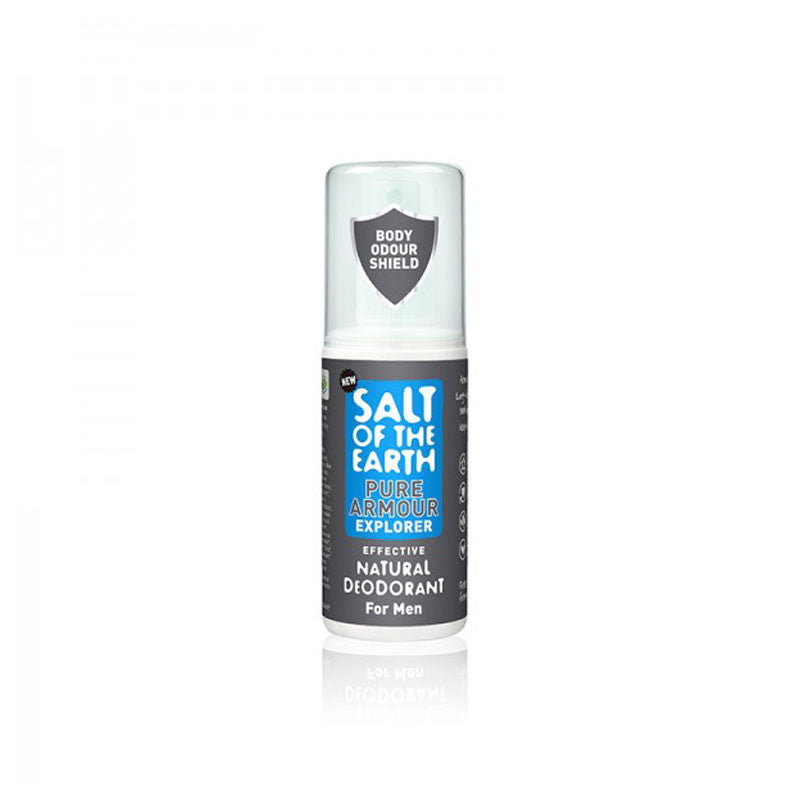 Desodorante natural hombre spray (pura armadura exploradora) 100ml Salt of the earth