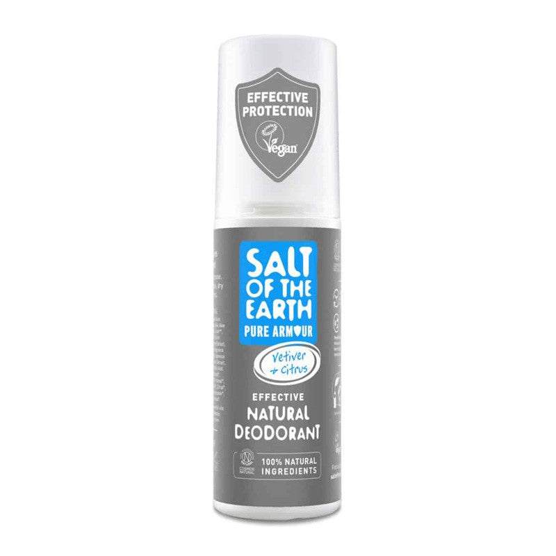 Desodorante spray vetiver y citrus pura armadura 100ml Salt of the earth