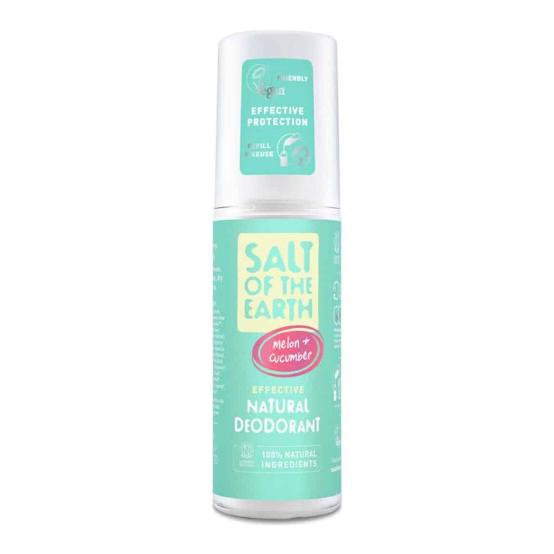 Desodorante spray pepino y melon 100ml Salt of the earth