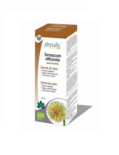 Diente de leon (taraxacum officinale) extracto hidroalcoholico bio 100ml Physalis
