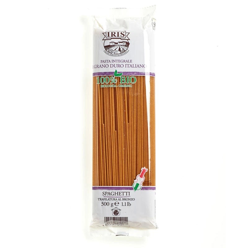 Espaguetis de trigo integral BIO 500 g IRIS