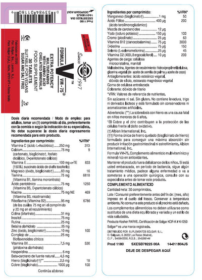 Fórmula VM-75 - 30 comprimidos