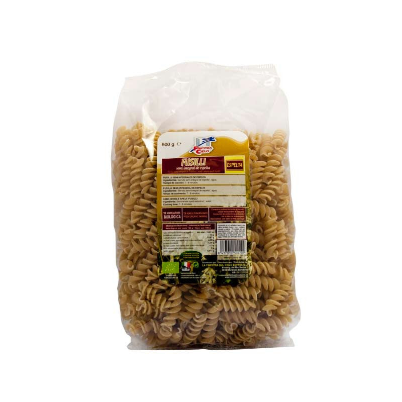 Fusilli semi integral de espelta bio 500 g La Finestra