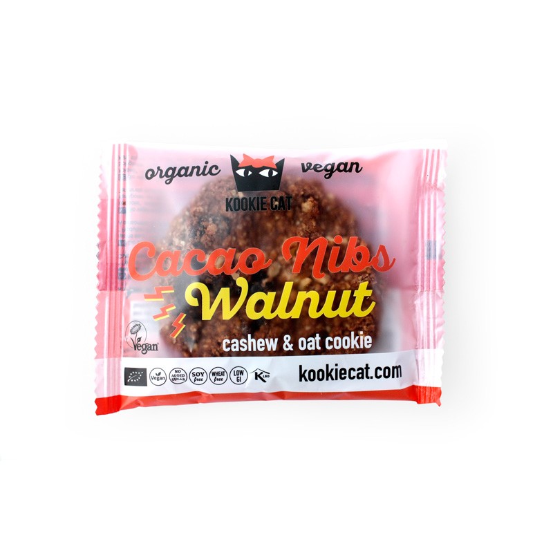 Galleta con nibs de cacao & nueces Bio Kookie Cat