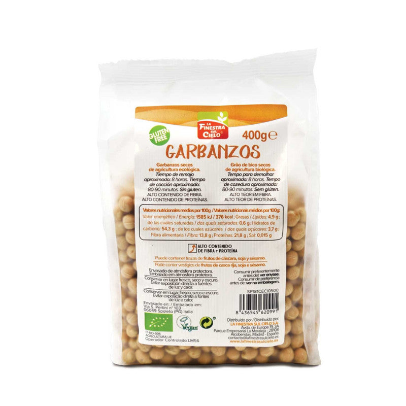 Garbanzos bio 400 g La Finestra