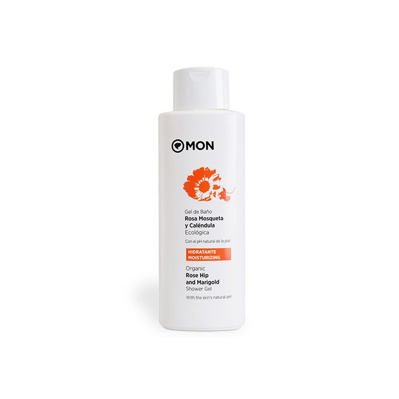 GEL DE BAÑO ROSA MOSQUETA Y CALENDULA 750ML - MOON - masquedietasonline.com 