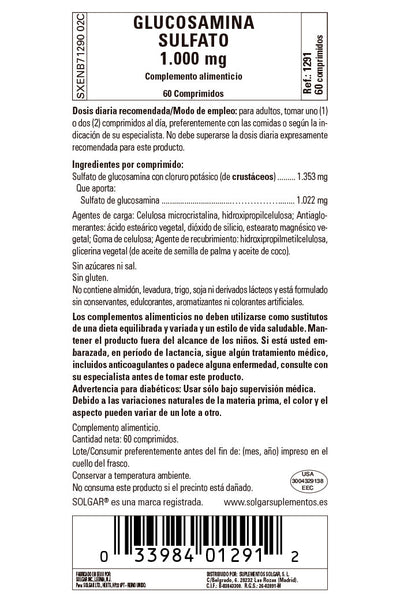 Glucosamina Sulfato 1000 mg - 60 Comprimidos