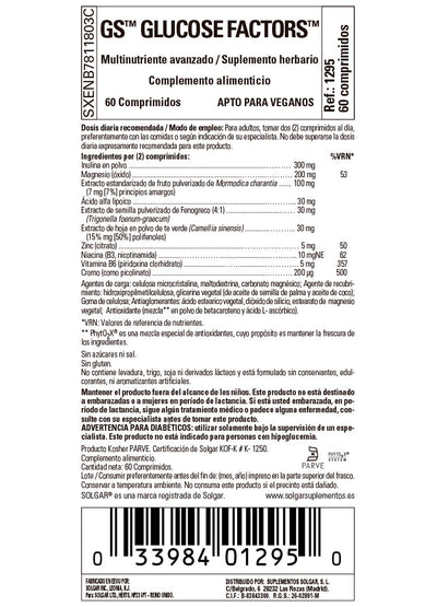 Gold Specifics® Glucose Factors - 60 Comprimidos