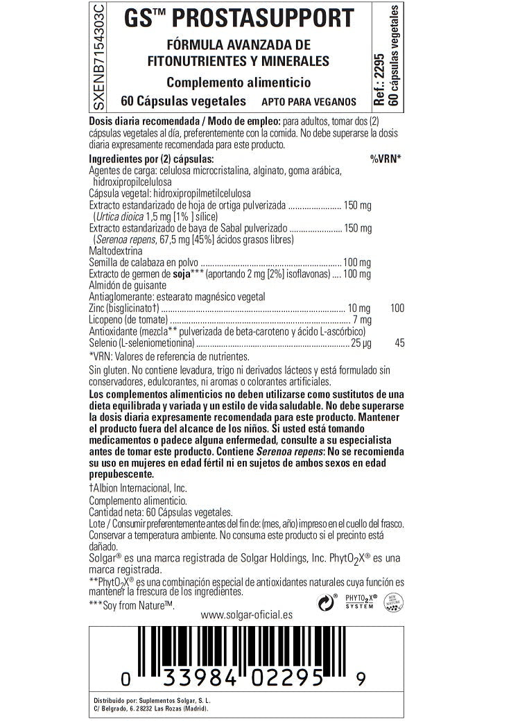 Gold Specifics® Prostasupport - 60 Cápsulas vegetales