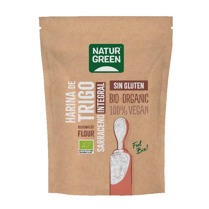 Harina de trigo sarraceno integral s/gluten Bio 500g NaturGreen