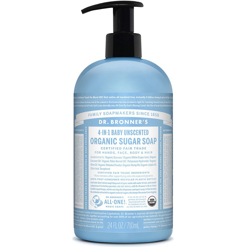 Jabon de Azucar Bebe Natural 355ml Dr. Bronner&
