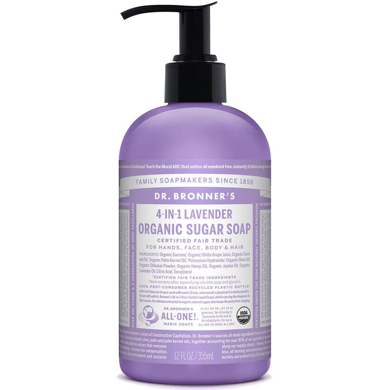 Jabon de Azucar Lavanda 355ml Dr. Bronner&