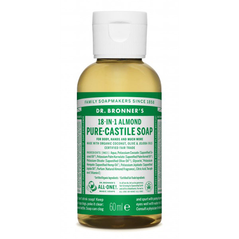 Jabon liquido Almendras 60 ml Dr. Bronner&