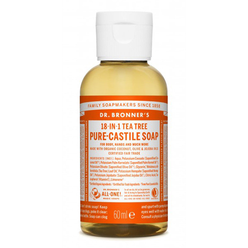 Jabon liquido Arbol del te 60ml Dr. Bronner&