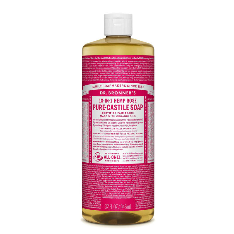 Jabon liquido Rosas 945ml Dr.Bronner&