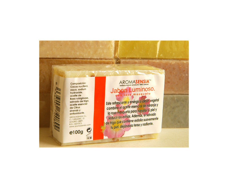 Jabon luminoso de rosa mosqueta 100 g Aromasensia