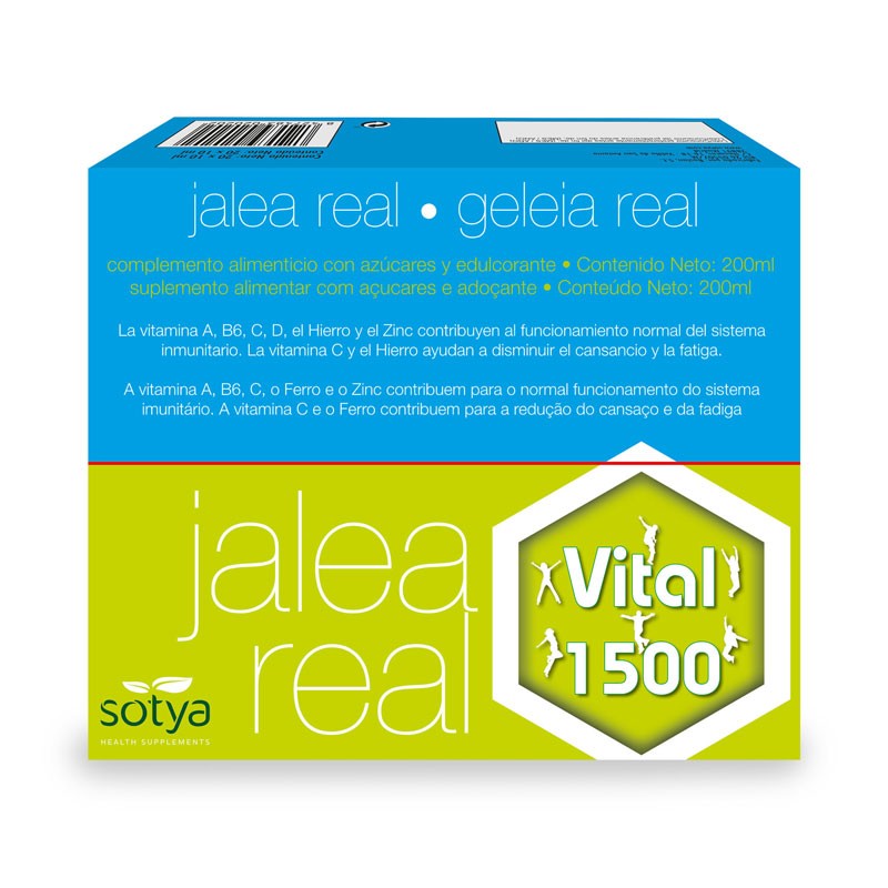 Jalea real vital 1500mg 10ml 20 viales Sotya