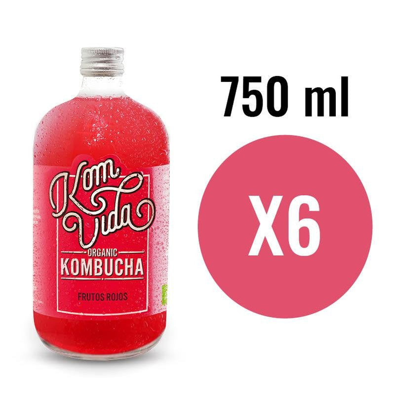 Kombucha Frutos Rojos (Berryvida) Bio 750ml Komvida