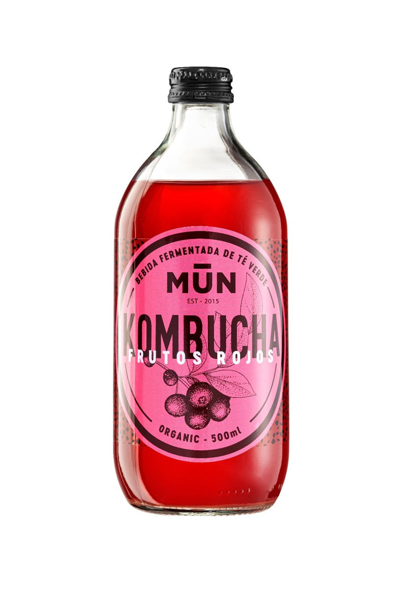 Mun Kombucha Frutos Rojos 500 ml