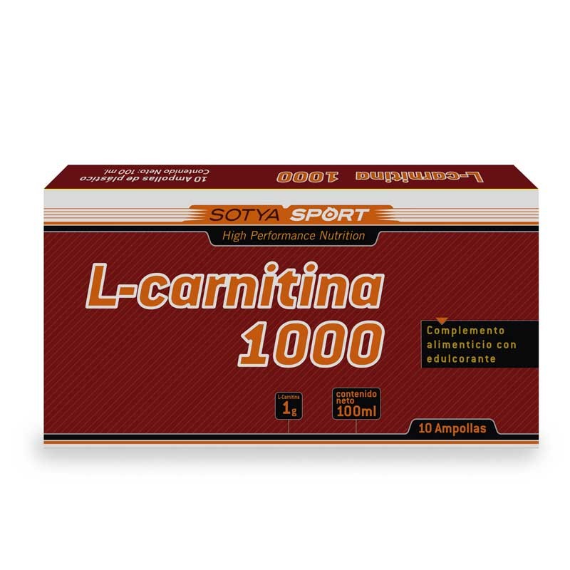 L-carnitina 1000mg 10 ampollas Sotya