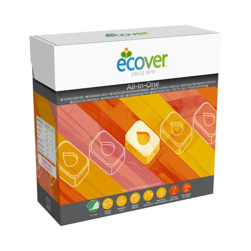Lavavajillas par máquina All-in-one 65 tabletas Ecover