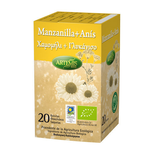 Manzanilla con anis 20 filtros Artemis
