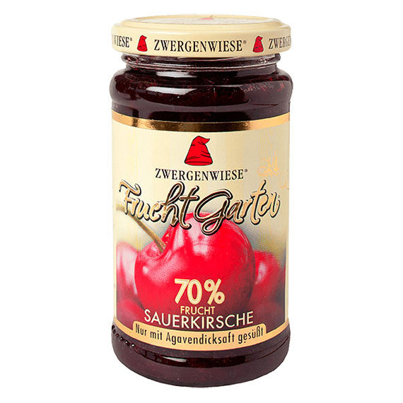 Mermelada de cereza con sirope de ágave bio 225 g Zwergenwiese