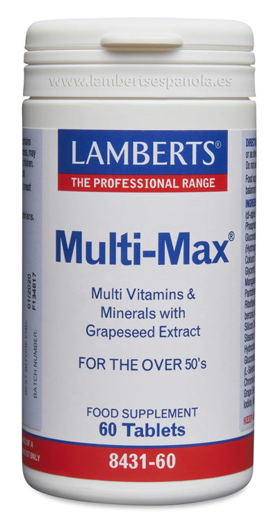 Multi-Max® Multivitamínico para mayores de 50. Una tableta al Día
