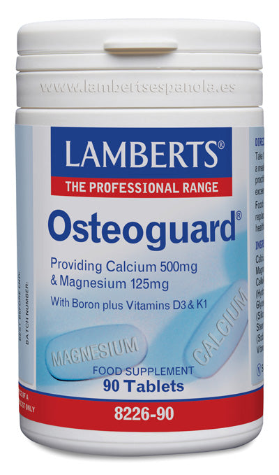 Osteoguard®.  Calcio, Magnesio, Boro, Vitaminas D3 y K1 90 tabletas