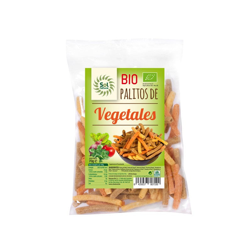 Palitos vegetales bio 70g Sol Natural