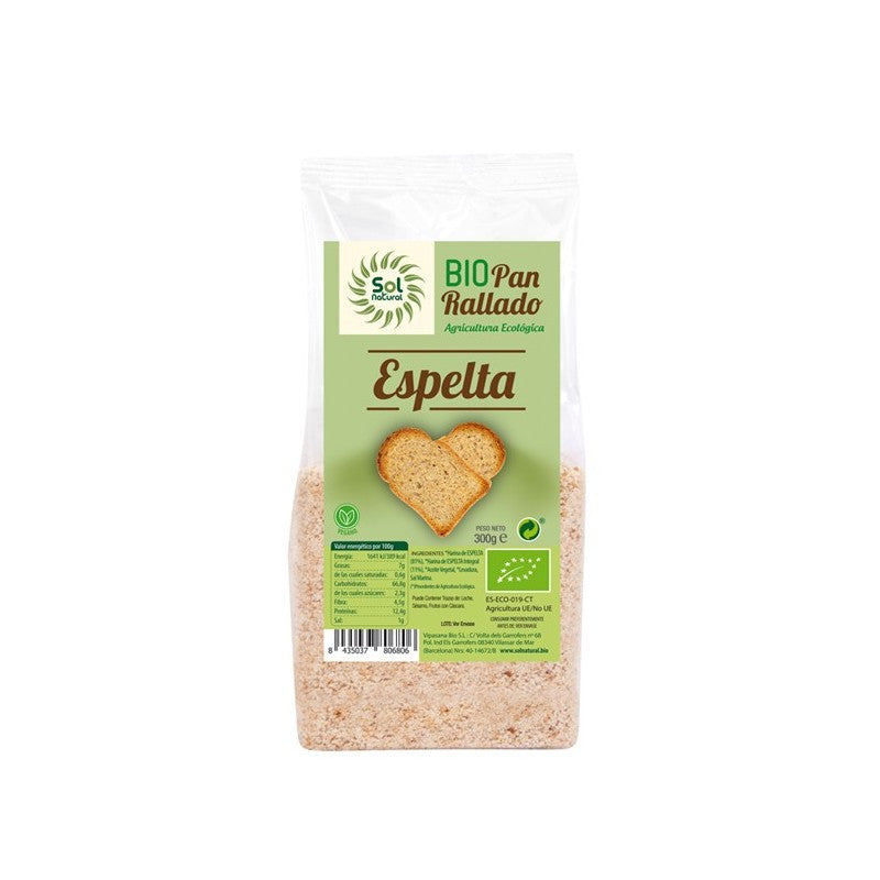 Pan rallado de espelta bio 300g Sol Natural