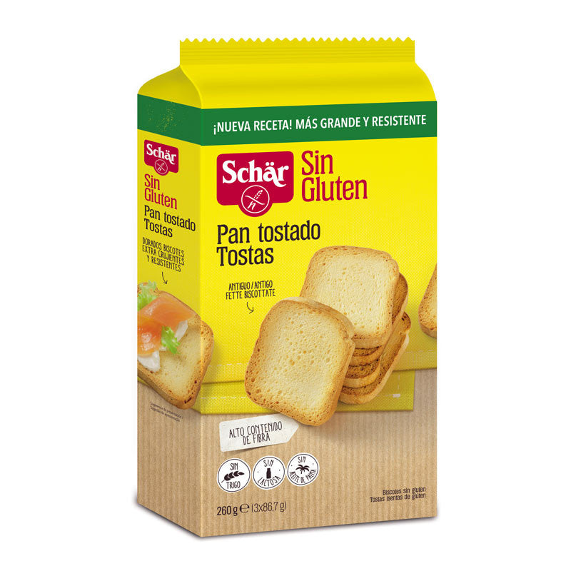 Pan tostado Tostas-Fette biscottate 260g Schar