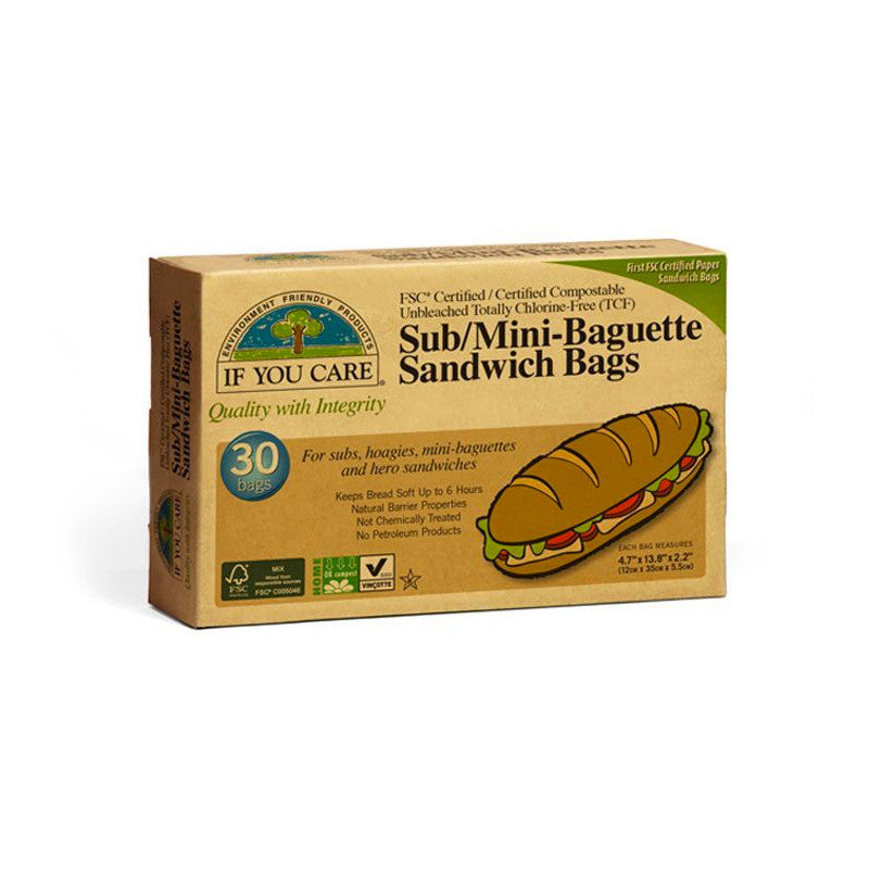 BOLSAS DE PAPEL ECO PARA BOCADILLOS - IF YOU CARE - masquedietasonline.com 