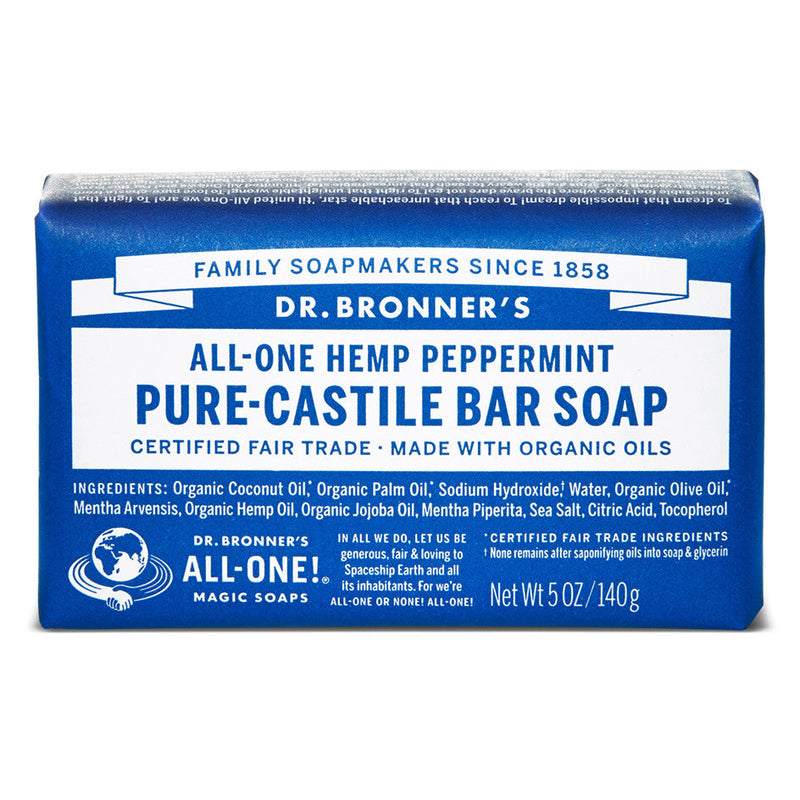 Pastilla de jabon de menta bio 140 g Dr. Bronner&
