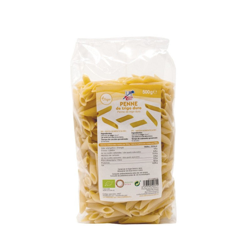 Penne de trigo duro bio 500g La Finestra