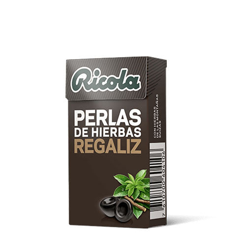 Perlas de hierbas regaliz sin azucar 25 g Ricola