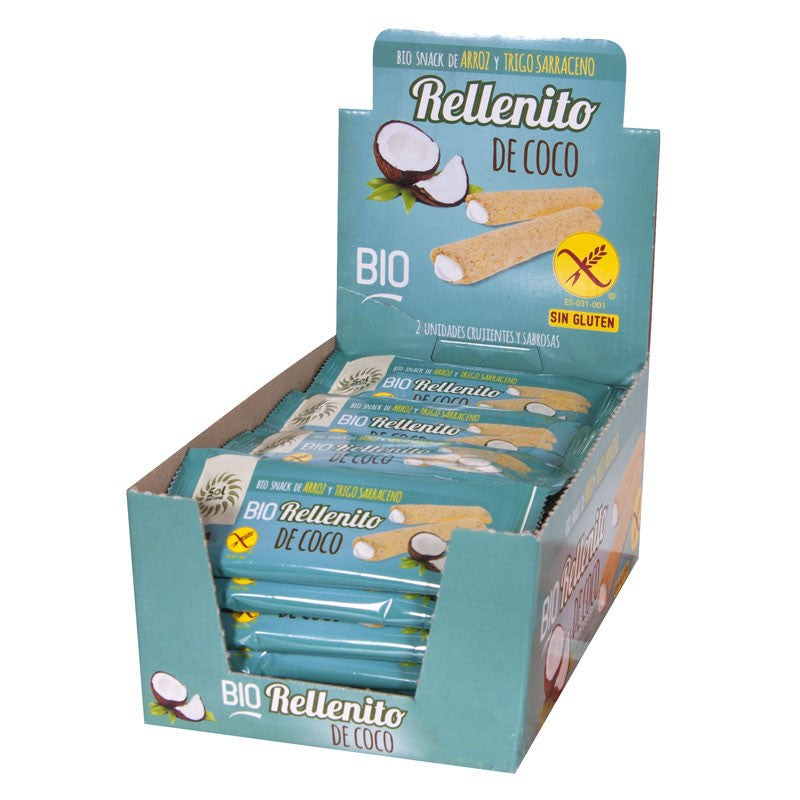 Rellenito de coco bio sin gluten 24x25g Sol Natural