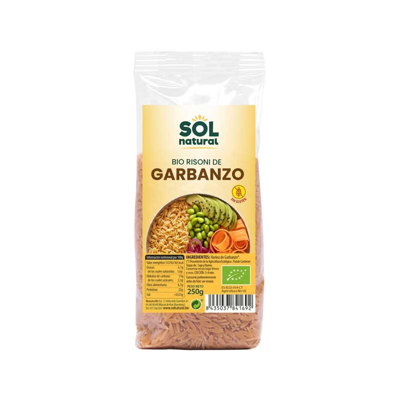 Risoni de garbanzo Bio 250g Sol Natural
