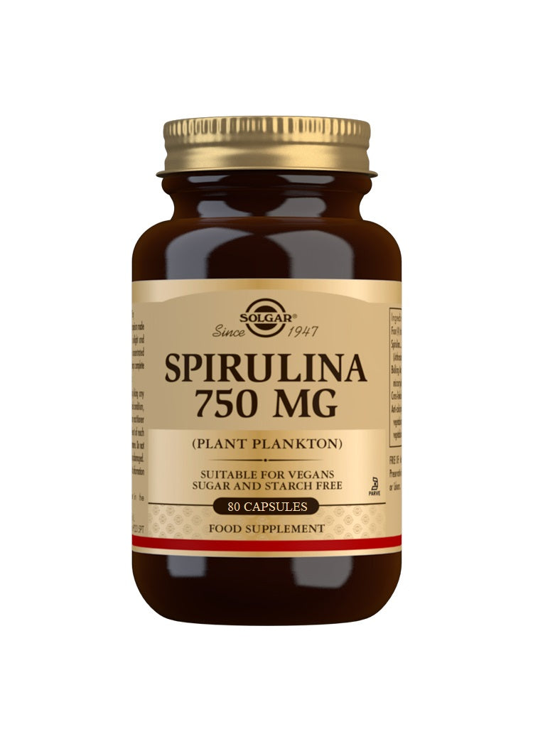 Espirulina 750 mg (Plancton) - 80 Cápsulas vegetales