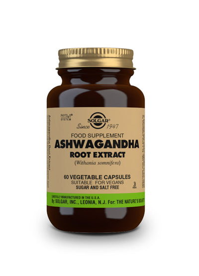 Ashwagandha Extracto de Raíz (Whitania somnifera) - 60 Cápsulas vegetales