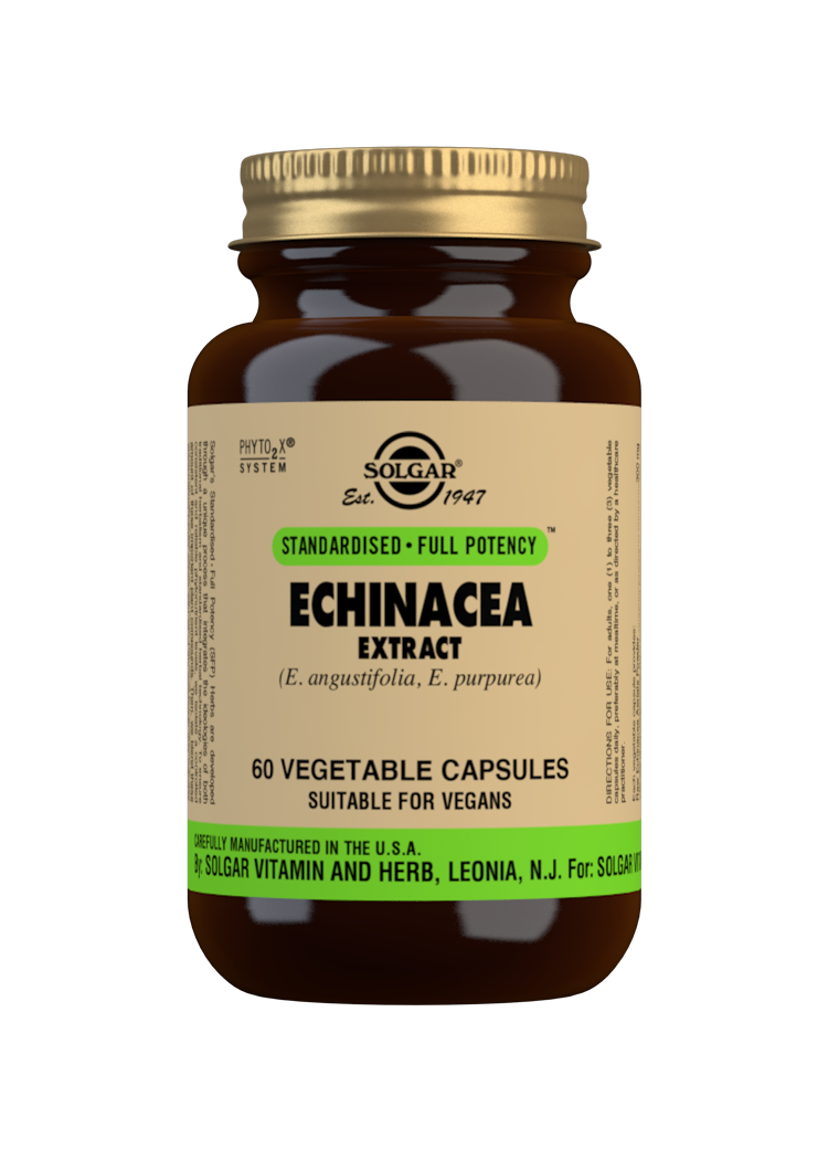 Equinácea Extracto (E. angustifolia, E. purpurea) - 60 cápsulas vegetales