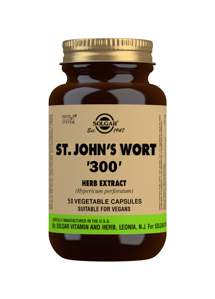 Hipérico (Hypericum perforatum) 300 mg ("corazoncillo") - 50 Cápsulas vegetales
