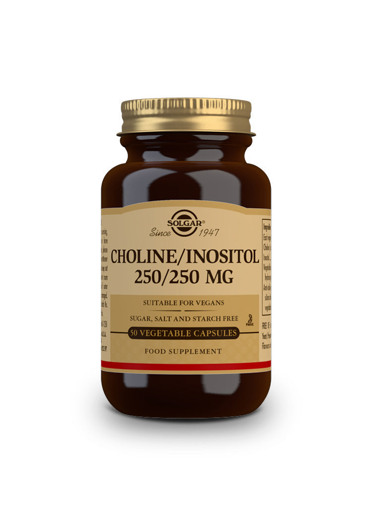 Colina / Inositol 250 / 250 mg - 50 Cápsulas vegetales