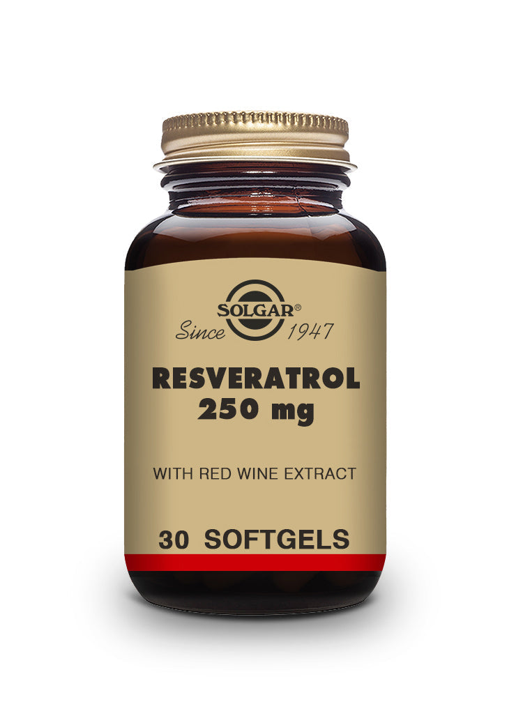 Resveratrol 250 mg con Extracto de Vino Tinto - 30 Cápsulas blandas