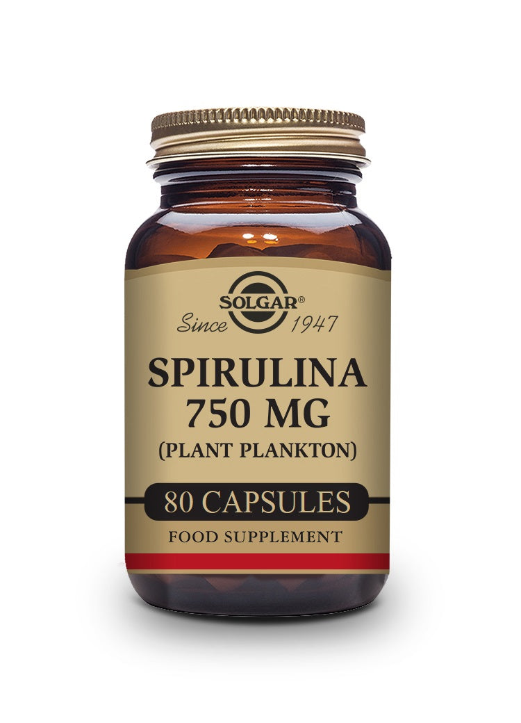 Espirulina 750 mg (Plancton) - 80 Cápsulas vegetales