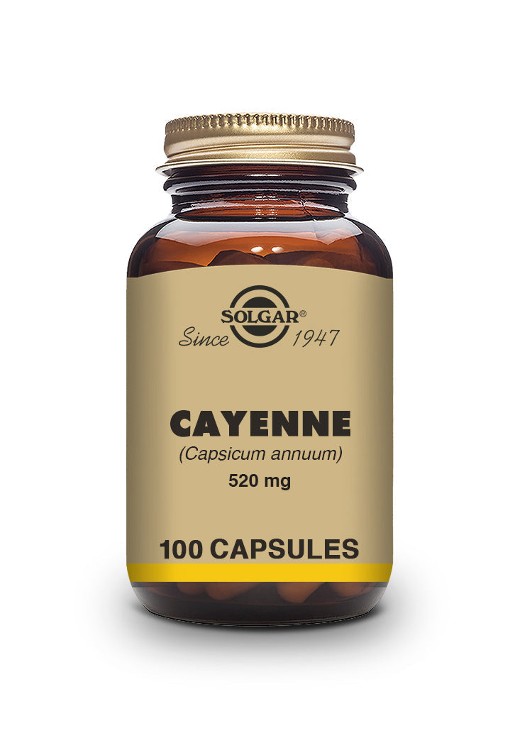 Cayena 520 mg (Capsicum annuum) - 100 Cápsulas vegetales