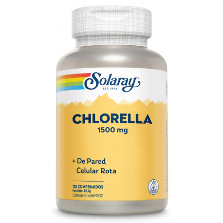 Chlorella-120 caps. Apto para veganos - SOLARAY